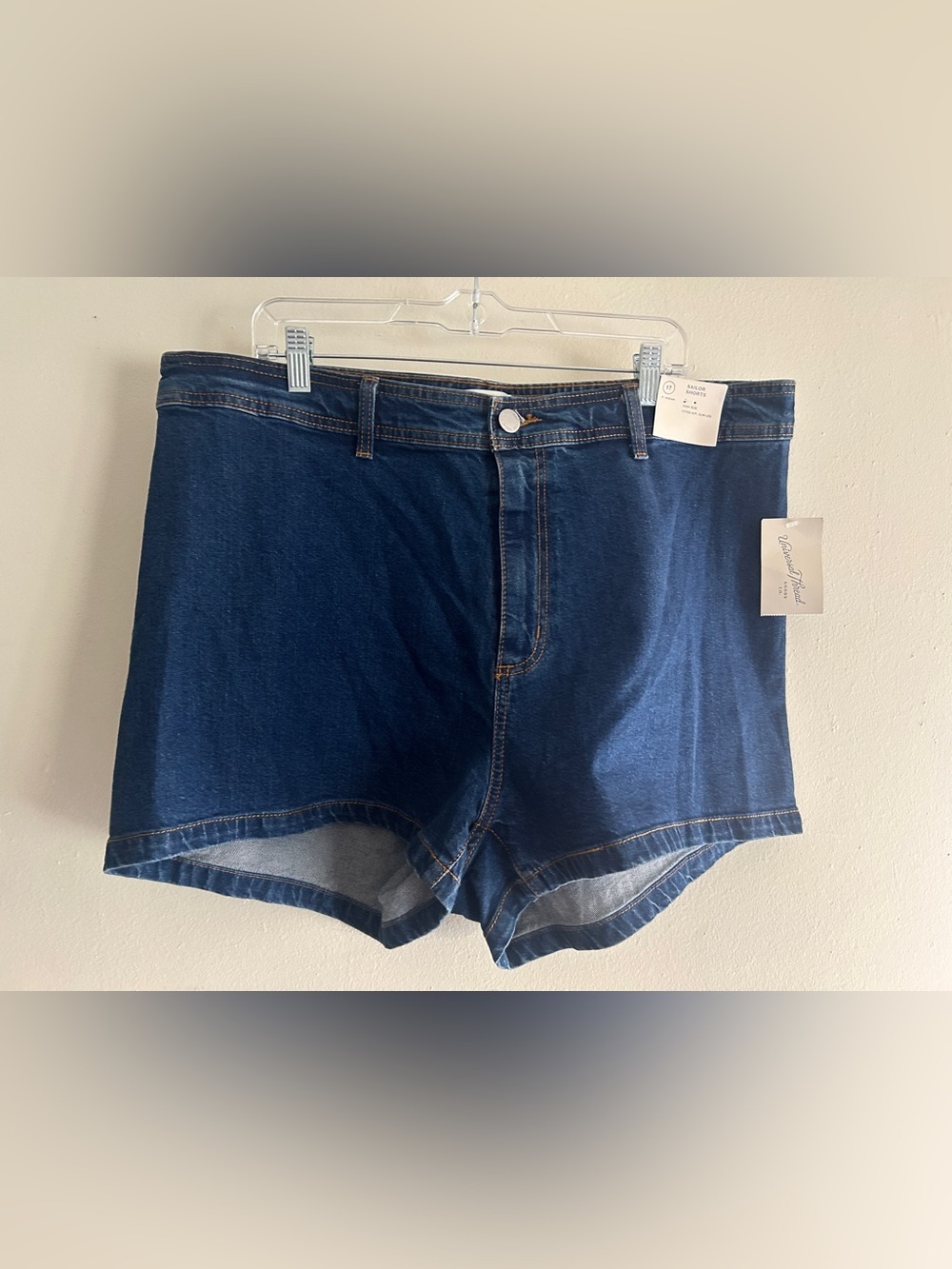 Universal Thread High Rise Sailor Denim Shorts 17